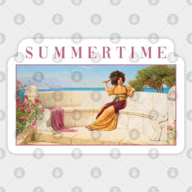 Summertime by Godward Sticker by academic-art